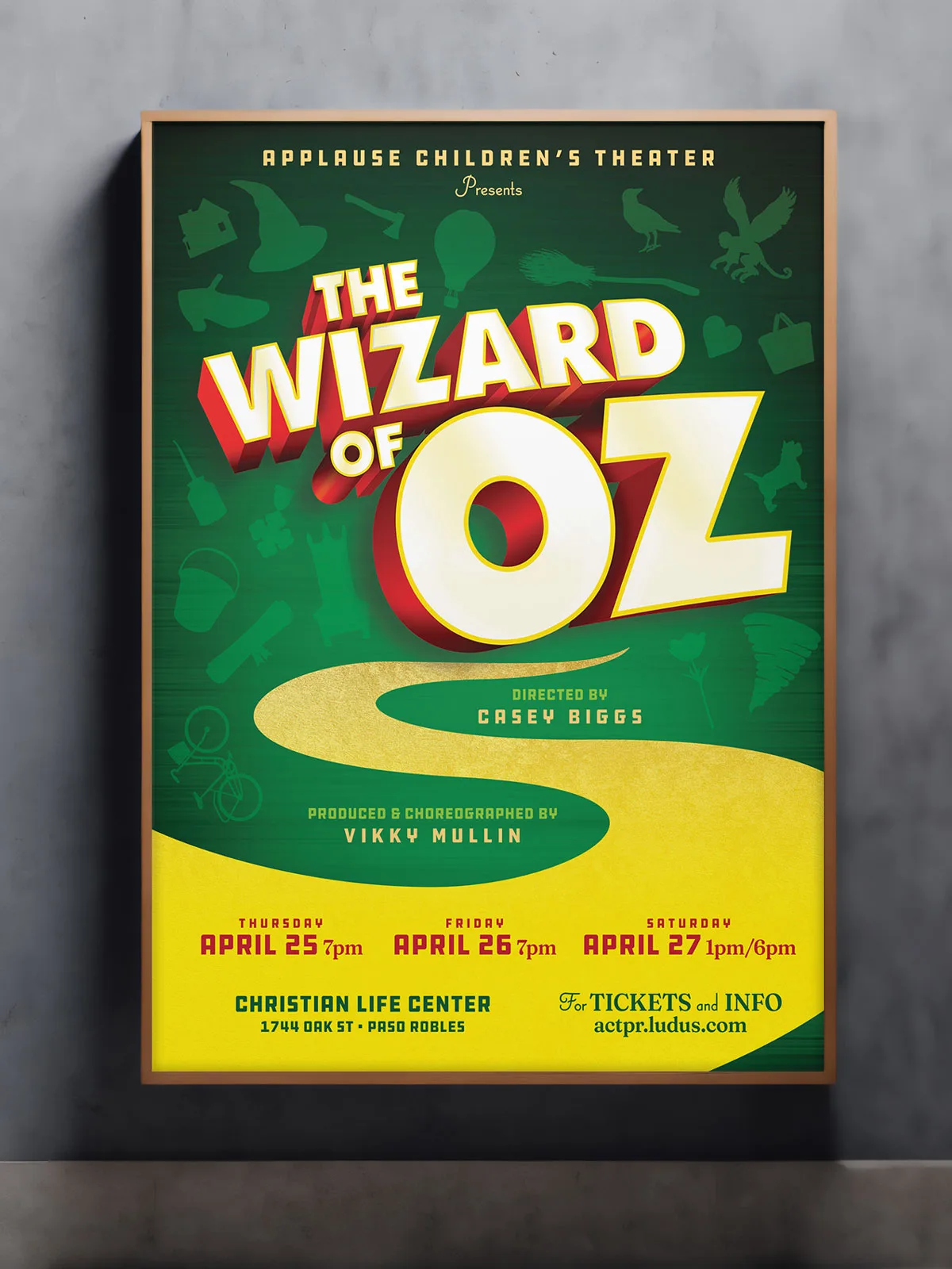 The Wizard of Oz show poster