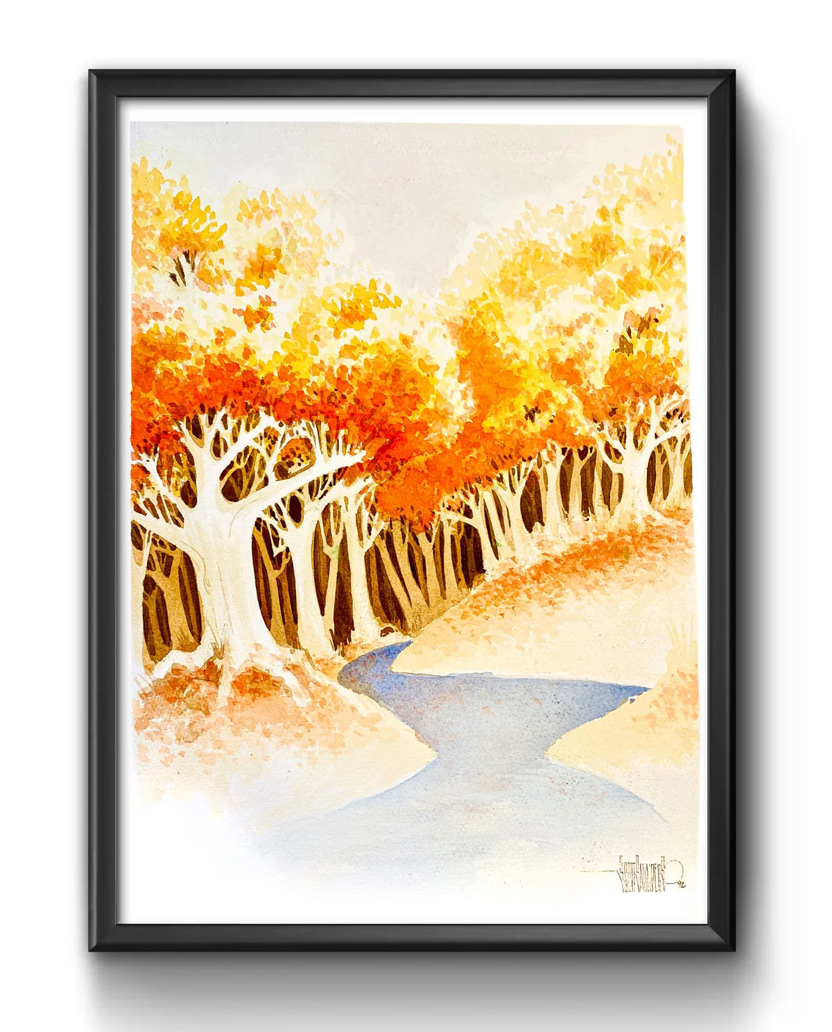 Original watercolor painting