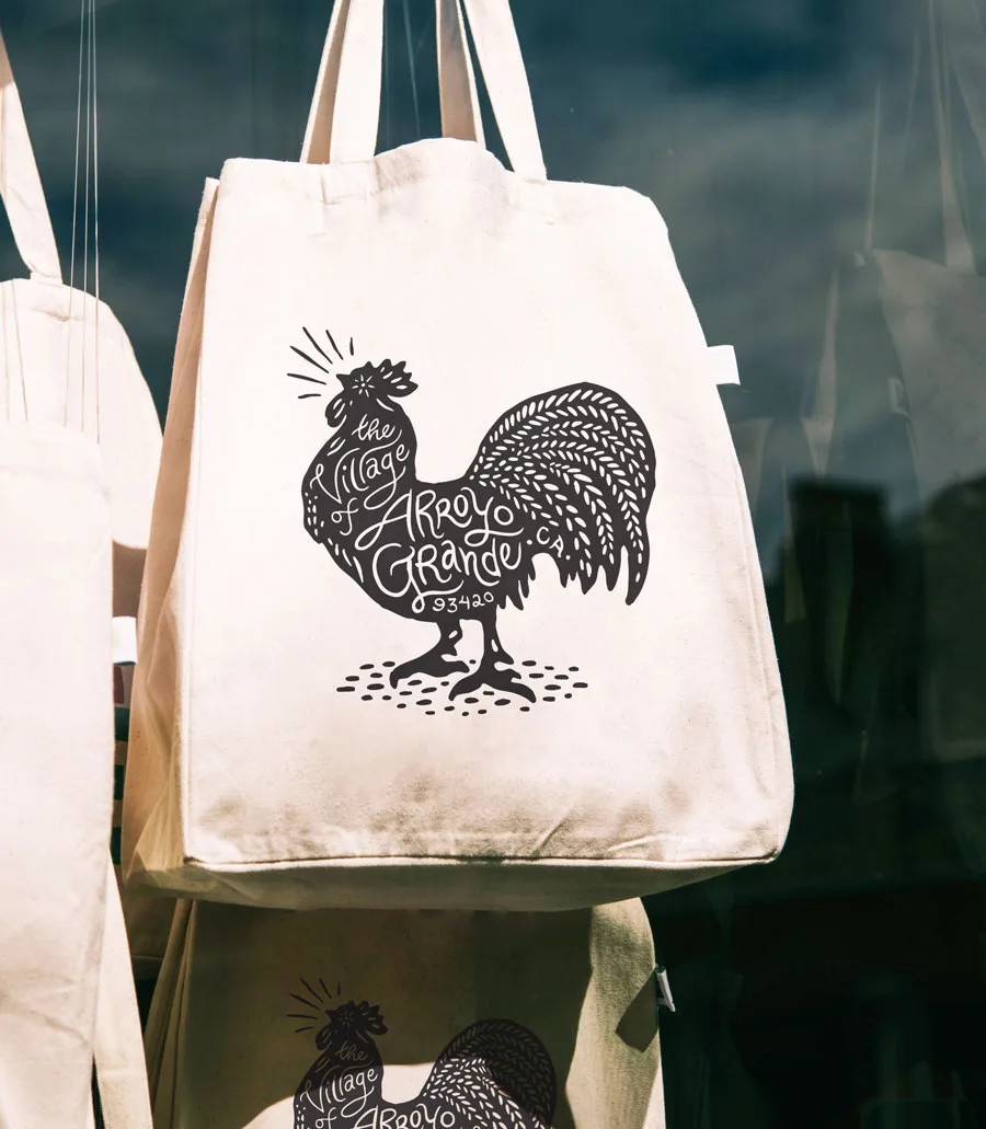 The Village of Arroyo Grande Rooster illustration