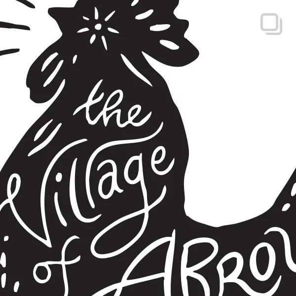 The Village of Arroyo Grande Rooster illustration