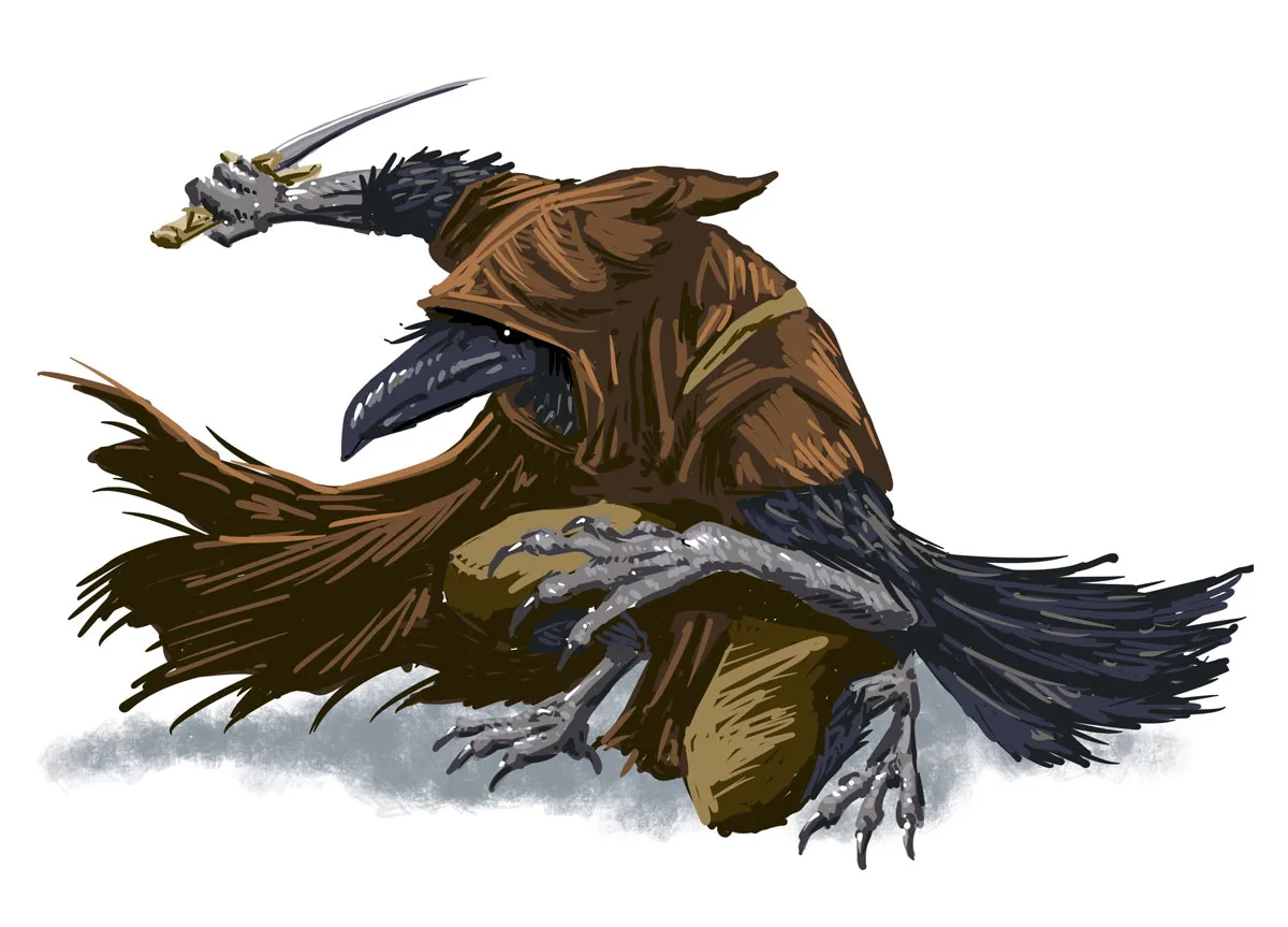 Kenku Monk illustration
