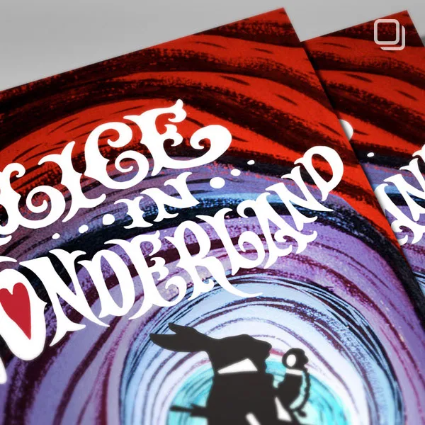 Alice in Wonderland show poster