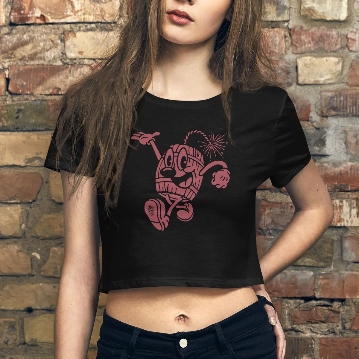 Powderkeg character on shirt