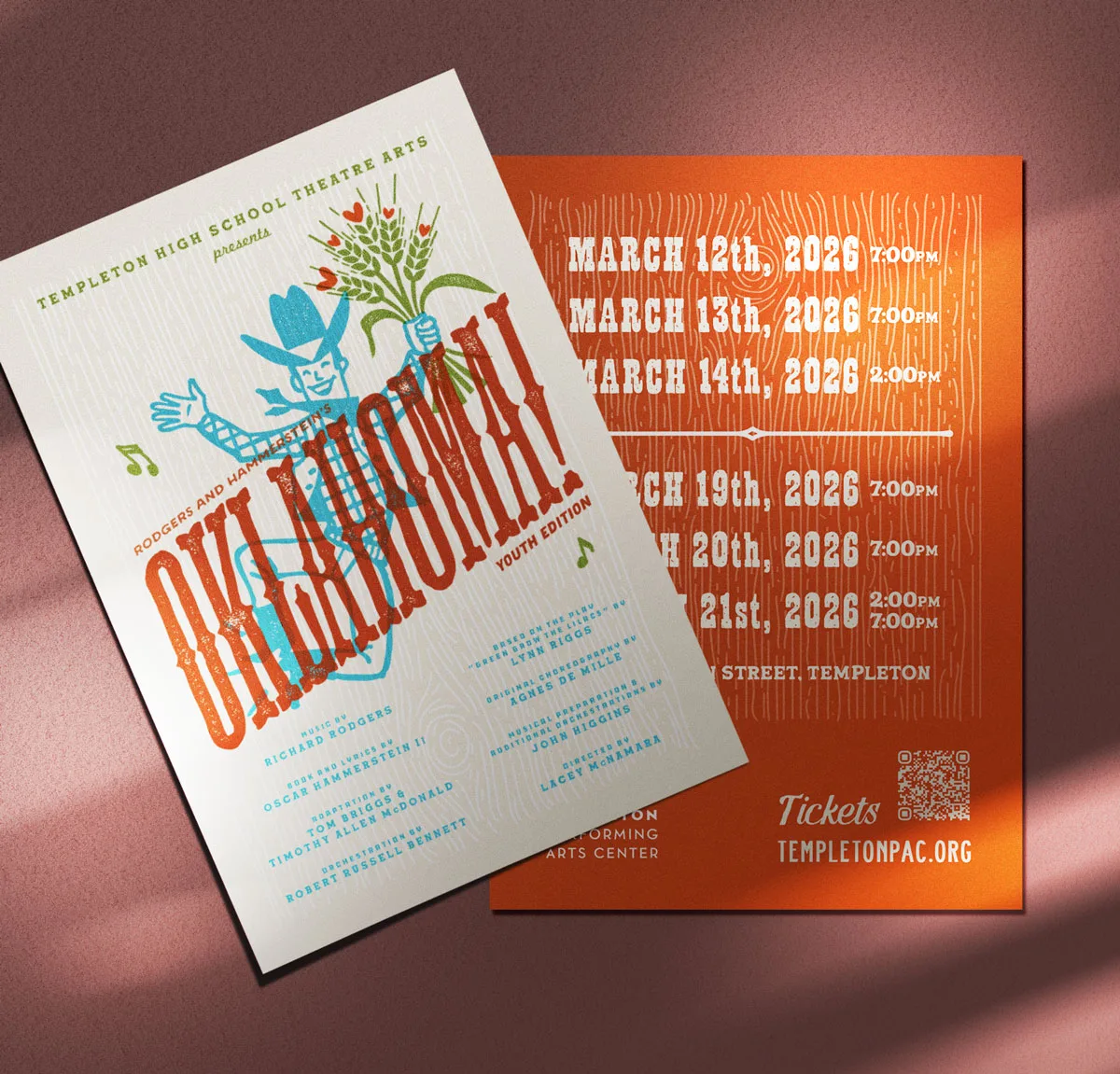 Oklahoma! show postcard