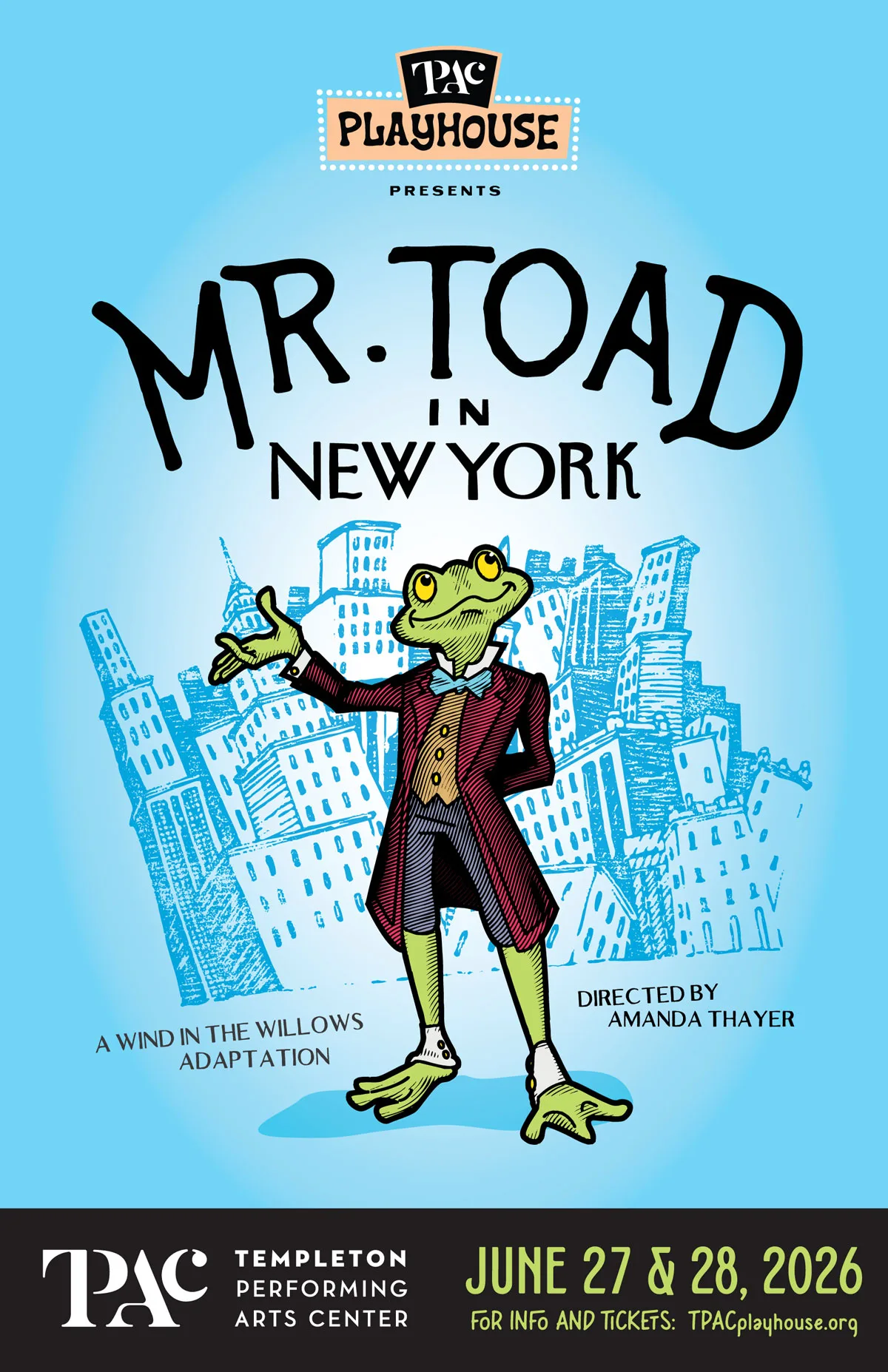 Mr. Toad in New York show poster