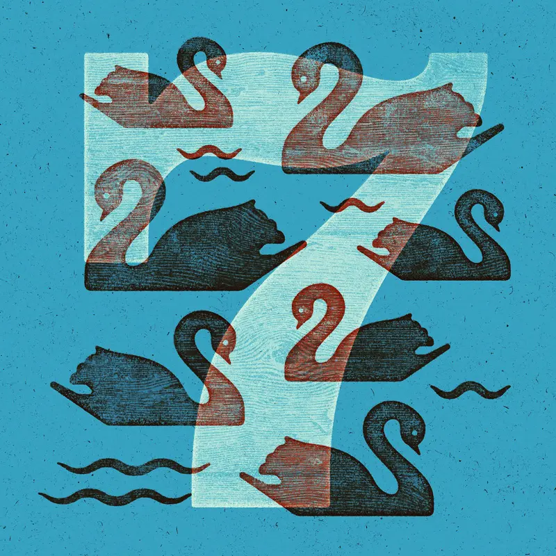 Seven Swans a Swimming