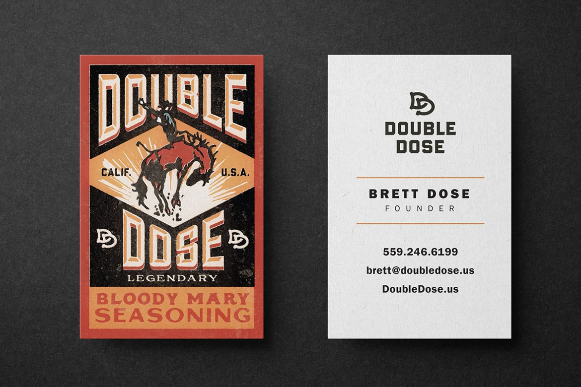 Double Dose business cards