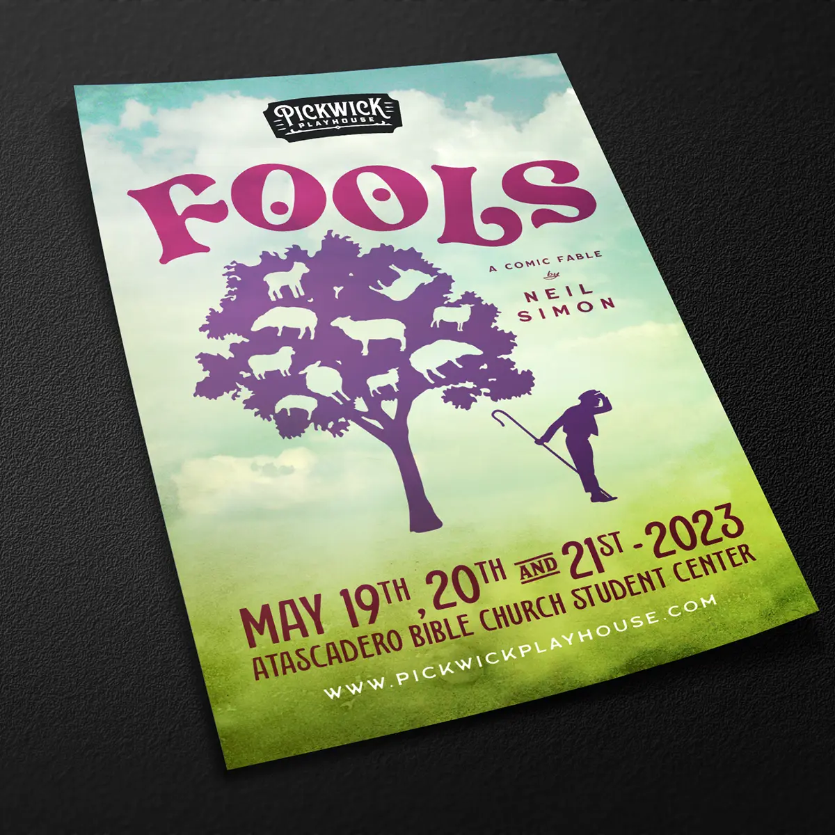 Fools play promotional poster