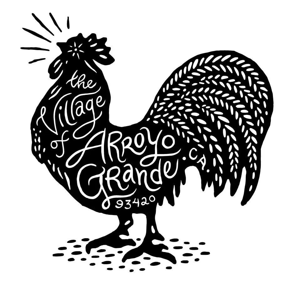 The Village of Arroyo Grande Rooster illustration