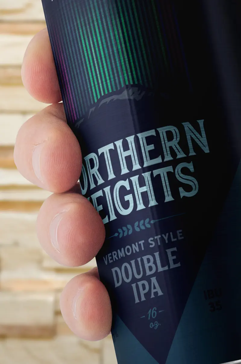 Northern Heights IPA beer label