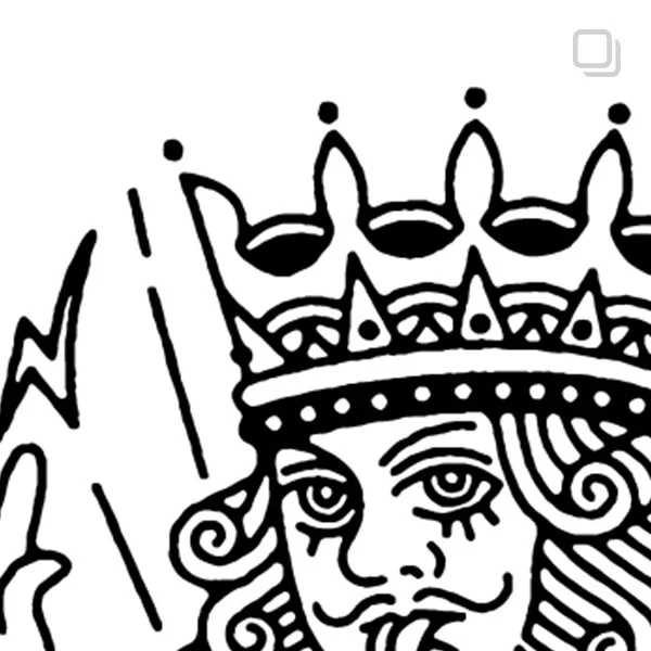 Burly King of Spades Tshirt