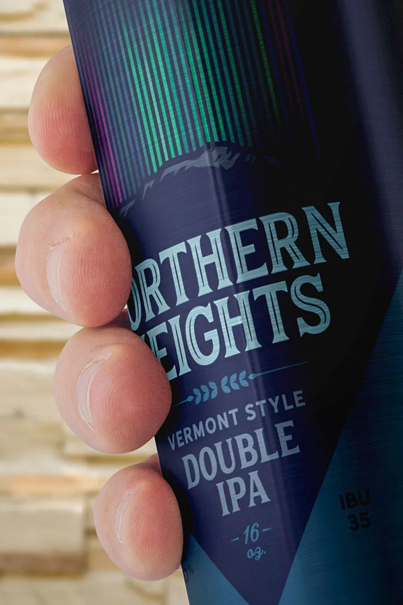Northern Heights IPA beer label